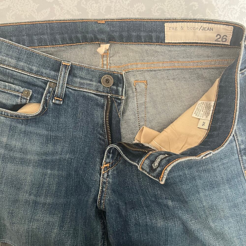 Rag & Bone Dre Low Rise
Patchwork In Champs Workshop Jeans Size 26 - Picture 9 of 13